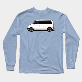 Chevy Shorty Astro Van BW Long Sleeve T-Shirt